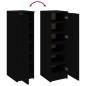 vidaXL Schuhschrank Schwarz 30x35x100 cm Holzwerkstoff vidaXL Schuhschrank Schwarz 30x35x100 cm Holzwerkstoff