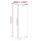 vidaXL Schuhschrank Schwarz 30x35x100 cm Holzwerkstoff vidaXL Schuhschrank Schwarz 30x35x100 cm Holzwerkstoff