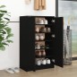 vidaXL Schuhschrank Schwarz 59x35x100 cm Holzwerkstoff vidaXL Schuhschrank Schwarz 59x35x100 cm Holzwerkstoff