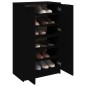 vidaXL Schuhschrank Schwarz 59x35x100 cm Holzwerkstoff vidaXL Schuhschrank Schwarz 59x35x100 cm Holzwerkstoff