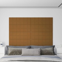 Wandpaneele 12 Stk. Braun 90x30 cm Samt 3,24 m²