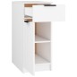 vidaXL Schreibtischschrank Weiß 33,5x50x75 cm Holzwerkstoff vidaXL Schreibtischschrank Weiß 33,5x50x75 cm Holzwerkstoff