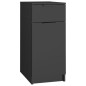 vidaXL Büroschrank Schwarz 33,5x50x75 cm Holzwerkstoff vidaXL Büroschrank Schwarz 33,5x50x75 cm Holzwerkstoff