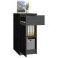 vidaXL Büroschrank Schwarz 33,5x50x75 cm Holzwerkstoff vidaXL Büroschrank Schwarz 33,5x50x75 cm Holzwerkstoff