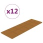 Wandpaneele 12 Stk. Braun 90x30 cm Samt 3,24 m² Wandpaneele 12 Stk. Braun 90x30 cm Samt 3,24 m²