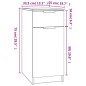vidaXL Büroschrank Schwarz 33,5x50x75 cm Holzwerkstoff vidaXL Büroschrank Schwarz 33,5x50x75 cm Holzwerkstoff
