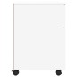 vidaXL Mobiler Aktenschrank mit Rollen Weiß 45x38x54 cm Holzwerkstoff vidaXL Mobiler Aktenschrank mit Rollen Weiß 45x38x54 cm Holzwerkstoff