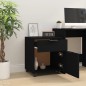 vidaXL Mobiler Aktenschrank mit Rollen Schwarz 45x38x54 cm vidaXL Mobiler Aktenschrank mit Rollen Schwarz 45x38x54 cm