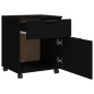 vidaXL Mobiler Aktenschrank mit Rollen Schwarz 45x38x54 cm vidaXL Mobiler Aktenschrank mit Rollen Schwarz 45x38x54 cm