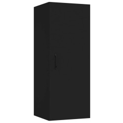 vidaXL Hängeschrank Schwarz 34,5x34x90 cm Holzwerkstoff