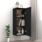vidaXL Hängeschrank Schwarz 34,5x34x90 cm Holzwerkstoff vidaXL Hängeschrank Schwarz 34,5x34x90 cm Holzwerkstoff
