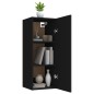 vidaXL Hängeschrank Schwarz 34,5x34x90 cm Holzwerkstoff vidaXL Hängeschrank Schwarz 34,5x34x90 cm Holzwerkstoff