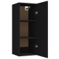 vidaXL Hängeschrank Schwarz 34,5x34x90 cm Holzwerkstoff vidaXL Hängeschrank Schwarz 34,5x34x90 cm Holzwerkstoff
