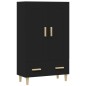 vidaXL Highboard Schwarz 70x31x115 cm Holzwerkstoff vidaXL Highboard Schwarz 70x31x115 cm Holzwerkstoff