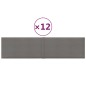Wandpaneele 12 Stk. Hellgrau 60x15 cm Stoff 1,08 m² Wandpaneele 12 Stk. Hellgrau 60x15 cm Stoff 1,08 m²