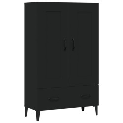 vidaXL Highboard Schwarz 70x31x115 cm Holzwerkstoff