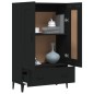 vidaXL Highboard Schwarz 70x31x115 cm Holzwerkstoff
