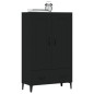 vidaXL Highboard Schwarz 70x31x115 cm Holzwerkstoff