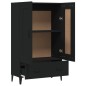 vidaXL Highboard Schwarz 70x31x115 cm Holzwerkstoff