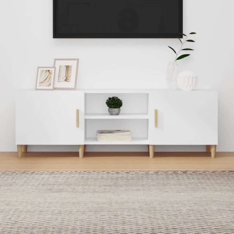 vidaXL TV-Schrank Weiß 150x30x50 cm Holzwerkstoff vidaXL TV-Schrank Weiß 150x30x50 cm Holzwerkstoff