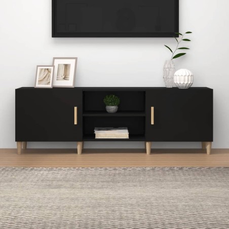 vidaXL TV-Schrank Schwarz 150x30x50 cm Holzwerkstoff