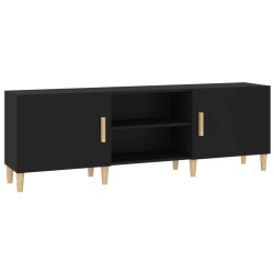vidaXL TV-Schrank Schwarz 150x30x50 cm Holzwerkstoff