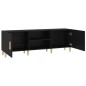 vidaXL TV-Schrank Schwarz 150x30x50 cm Holzwerkstoff vidaXL TV-Schrank Schwarz 150x30x50 cm Holzwerkstoff
