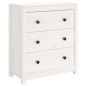 vidaXL Sideboard Weiß 70x35x80 cm Massivholz Kiefer vidaXL Sideboard Weiß 70x35x80 cm Massivholz Kiefer