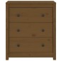 vidaXL Sideboard Honigbraun 70x35x80 cm Massivholz Kiefer vidaXL Sideboard Honigbraun 70x35x80 cm Massivholz Kiefer