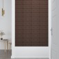 Wandpaneele 12 Stk. Braun 30x15 cm Kunstleder 0,54 m² Wandpaneele 12 Stk. Braun 30x15 cm Kunstleder 0,54 m²