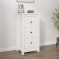 vidaXL Sideboard Weiß 40x35x80 cm Massivholz Kiefer vidaXL Sideboard Weiß 40x35x80 cm Massivholz Kiefer