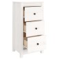 vidaXL Sideboard Weiß 40x35x80 cm Massivholz Kiefer vidaXL Sideboard Weiß 40x35x80 cm Massivholz Kiefer