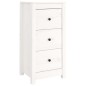 vidaXL Sideboards 2 Stk. Weiß 40x35x80 cm Massivholz Kiefer vidaXL Sideboards 2 Stk. Weiß 40x35x80 cm Massivholz Kiefer
