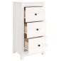 vidaXL Sideboards 2 Stk. Weiß 40x35x80 cm Massivholz Kiefer vidaXL Sideboards 2 Stk. Weiß 40x35x80 cm Massivholz Kiefer