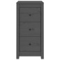 vidaXL Sideboard Grau 40x35x80 cm cm Massivholz Kiefer vidaXL Sideboard Grau 40x35x80 cm cm Massivholz Kiefer