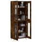 vidaXL Highboard Räuchereiche 69,5x34x180 cm Holzwerkstoff vidaXL Highboard Räuchereiche 69,5x34x180 cm Holzwerkstoff