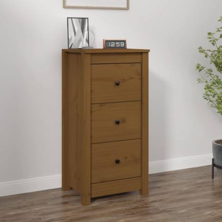 vidaXL Sideboard Honigbraun 40x35x80 cm Massivholz Kiefer