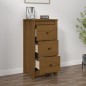vidaXL Sideboard Honigbraun 40x35x80 cm Massivholz Kiefer vidaXL Sideboard Honigbraun 40x35x80 cm Massivholz Kiefer