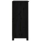 vidaXL Sideboard Schwarz 40x35x80 cm Massivholz Kiefer vidaXL Sideboard Schwarz 40x35x80 cm Massivholz Kiefer