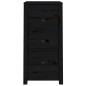 vidaXL Sideboards 2 Stk. Schwarz 40x35x80 cm Massivholz Kiefer vidaXL Sideboards 2 Stk. Schwarz 40x35x80 cm Massivholz Kiefer