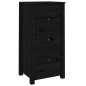 vidaXL Sideboards 2 Stk. Schwarz 40x35x80 cm Massivholz Kiefer vidaXL Sideboards 2 Stk. Schwarz 40x35x80 cm Massivholz Kiefer