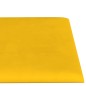 Wandpaneele 12 Stk. Gelb 60x15 cm Samt 1,08 m² Wandpaneele 12 Stk. Gelb 60x15 cm Samt 1,08 m²