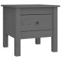 vidaXL Beistelltisch Grau 40x40x39 cm Massivholz Kiefer vidaXL Beistelltisch Grau 40x40x39 cm Massivholz Kiefer