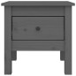 vidaXL Beistelltisch Grau 40x40x39 cm Massivholz Kiefer vidaXL Beistelltisch Grau 40x40x39 cm Massivholz Kiefer