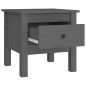 vidaXL Beistelltisch Grau 40x40x39 cm Massivholz Kiefer vidaXL Beistelltisch Grau 40x40x39 cm Massivholz Kiefer