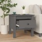 vidaXL Beistelltische 2 Stk. Grau 40x40x39 cm Massivholz Kiefer vidaXL Beistelltische 2 Stk. Grau 40x40x39 cm Massivholz Kiefer