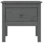 vidaXL Beistelltisch Grau 50x50x49 cm Massivholz Kiefer vidaXL Beistelltisch Grau 50x50x49 cm Massivholz Kiefer