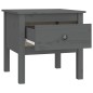 vidaXL Beistelltisch Grau 50x50x49 cm Massivholz Kiefer vidaXL Beistelltisch Grau 50x50x49 cm Massivholz Kiefer