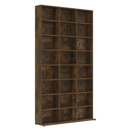 vidaXL CD-Regal Räuchereiche 102x23x177,5 cm Holzwerkstoff