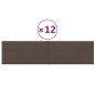 Wandpaneele 12 Stk. Taupe 60x15 cm Stoff 1,08 m² Wandpaneele 12 Stk. Taupe 60x15 cm Stoff 1,08 m²